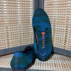Rothy's Stylish Blue and Green Flats